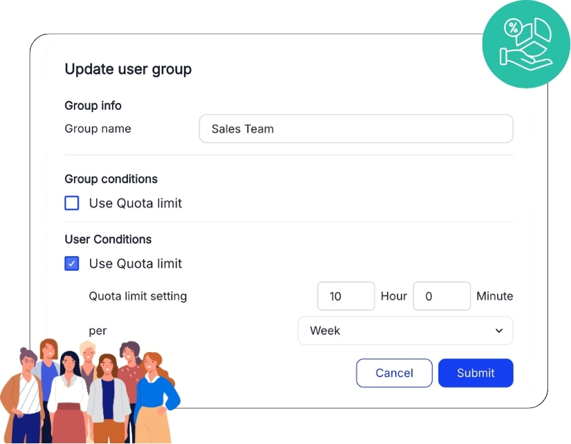 Quota management feature for Room Booking System