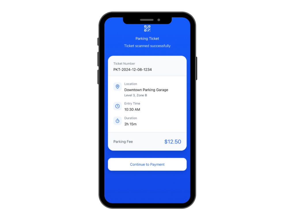 Cashless Payments for Parking Management System