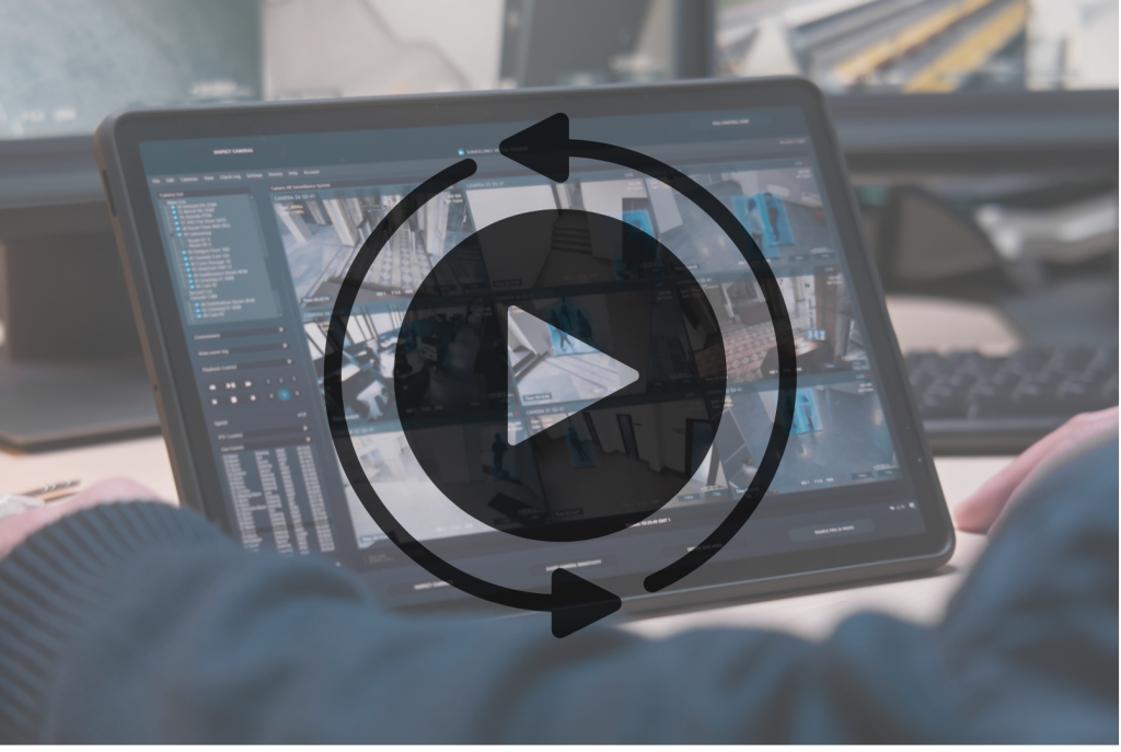 CSIM Platform live monitoring and playback interface